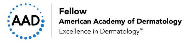 The Dermatologists of Carolina Dermatology of Greenville are Fellows of the American Academy of Dermatology