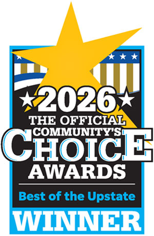 Voted 2026 Best of Upstate for Dermatology Clinic